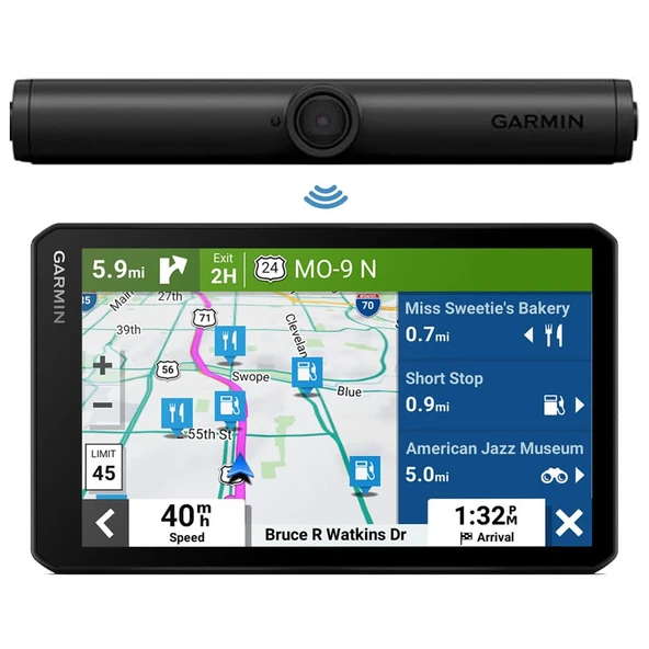 Garmin 010-01866-00 BC 40 Kablosuz Backup Camera Sche with DriveCam 76 7" GPS Navigator with built-in Dash Cam ürün görseli 1