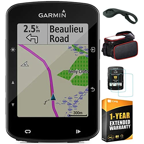 Garmin Edge 520 Plus Bisiklet GPS/GLONASS (010-02083-00) Bisiklet Mount Edge, Bisiklet Çerçeve Hücre Telefon Dağı, Tempered Glass Ekran Koruyucu & 1 YR CPS Geliştirilmiş Koruma Paketi ürün görseli 1