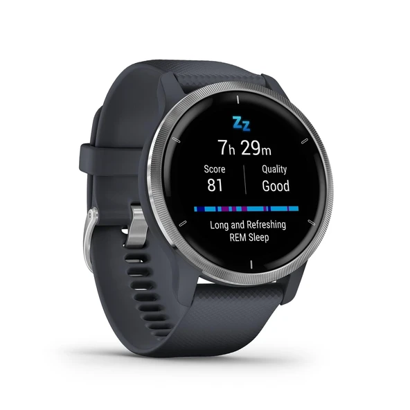 Garmin Venu 2 - Ultra keskin 1,3" AMOLED dokunmatik ekran, kapsamlı fitness, önceden yüklenmiş 25'ten fazla spor, Music Pay ile GPS fitness akıllı saati ürün görseli 1
