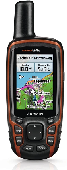 Garmin Dış Mekan El Tipi GPS Haritası 64s, 020-00212-01 ürün görseli 1