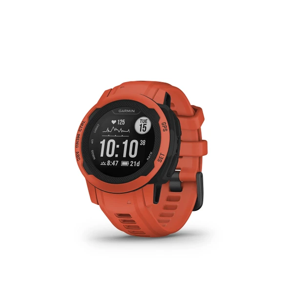 Garmin Instinct 2S, Smaller-Sized Rugged Outdoor Watch with GPS, built for All Elements, Multi-GNSS Support, Tracback Routing and More, Poppy ürün görseli 1