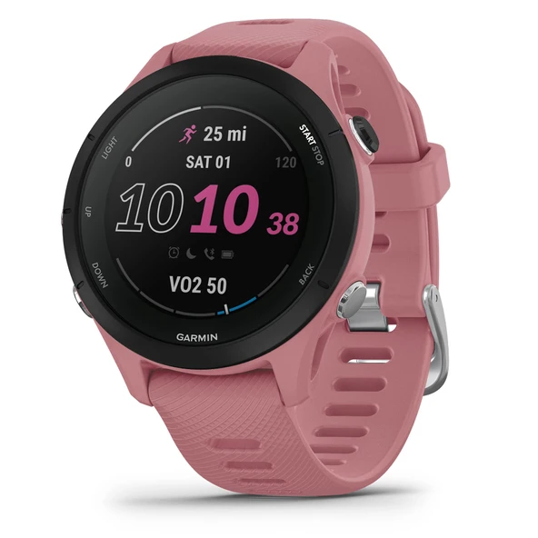 Garmin Forerunner® 255S, Smaller GPS Koşu Smartwatch, Advanced Insights, Long-Lasting Battery, Light Pink Pink ürün görseli 1