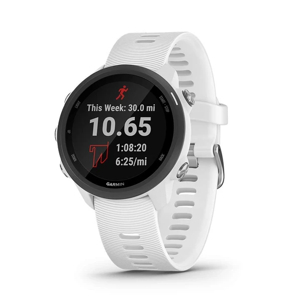 Garmin Forerunner 245 Music GPS, Music, Run Dynamics and Education Status, White ürün görseli 1