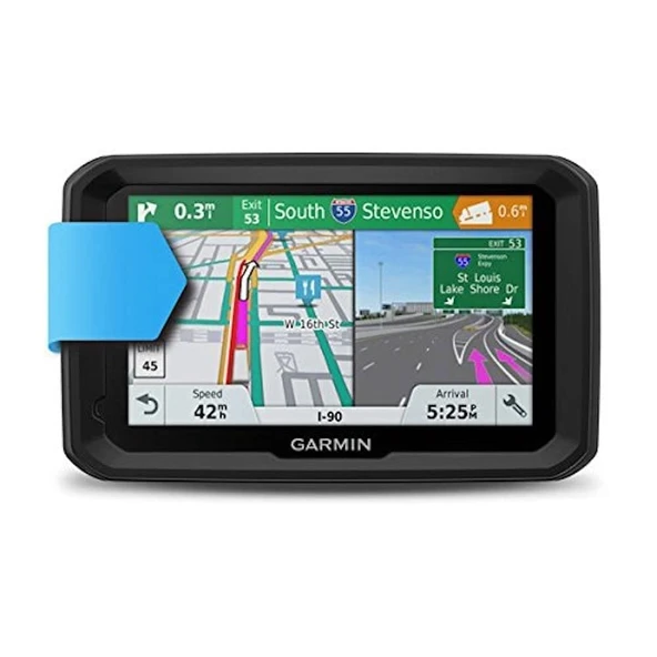 Garmin  dezl 580 LMT-D EU - kamyon navigasyon cihazı, harita güncellemeleri, kamyona özel yönlendirme, DAB+ aracılığıyla canlı trafik verileri, sevk ve takip, 5 inç (12,7 cm) ürün görseli 1
