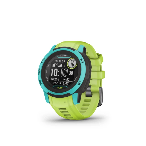 Garmin Instinct 2S Surf - rüzgar veya uçurtma sörfü uygulaması, gelgit bilgileri, sörf hattı bağlantısı, 21 güne kadar pil ömrü, 40'tan fazla spor uygulaması, GPS akıllı saat ürün görseli 1