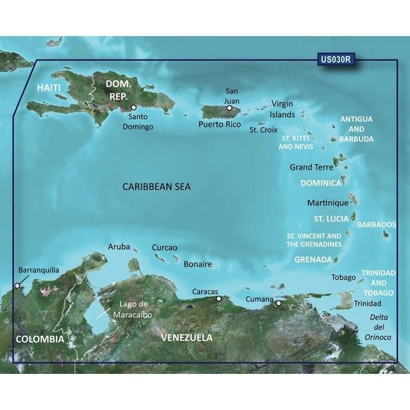 GARMIN 010-C0731-00 / Garmin VUS030R - Güneydoğu Karayipler - SD Kart ürün görseli 1