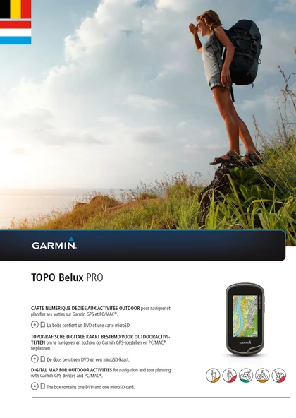 Garmin haritası Topo Belux Pro, 010-12012-00 ürün görseli 1