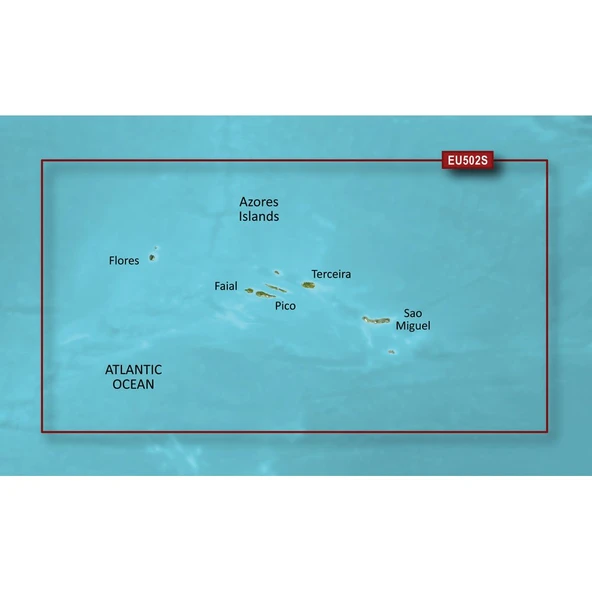 Garmin BlueChart g2 - HXEU502S - Azores Adaları - 720/SD (35728) ürün görseli 1