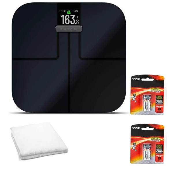 Garmin Index S2, Kablosuz Bağımlılığı ile Akıllı Ölçeği, Vücut Yağı, Kas, Bone Mass, Body Water ve More-Black (010-02294-02) ürün görseli 1