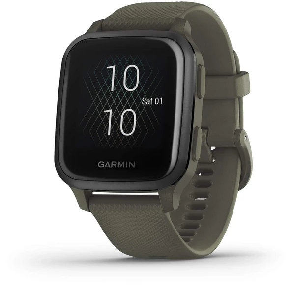Garmin Venu Sq Music, GPS Parlak Dokunmatik Ekran görüntüsü, Özellikler Müzik ve 6 Günlük Battery Life, Slate ve Moss Green ürün görseli 1