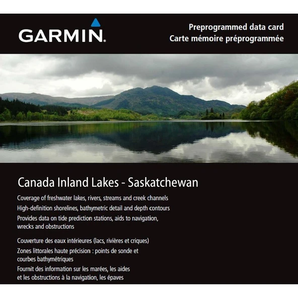 Garmin Inland Lakes Saskatchewan Kanada Freshwater Map Micro ürün görseli 1