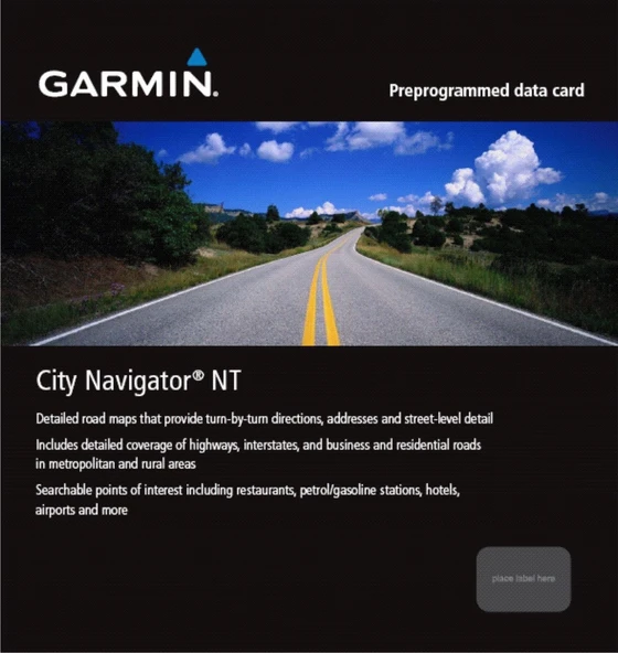 Garmin City Navigator, Batı Rusya'daki Alanların ayrıntılı haritaları için, Moskova ve St. Petersburg (mikroSD/SD Card) ürün görseli 1