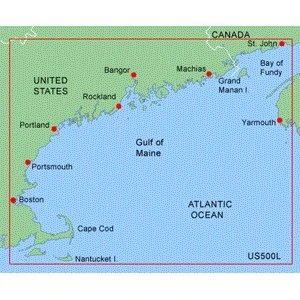 Garmin Bluechart XUS500L Maine - Cape Cod, Micro SD Card ürün görseli 1