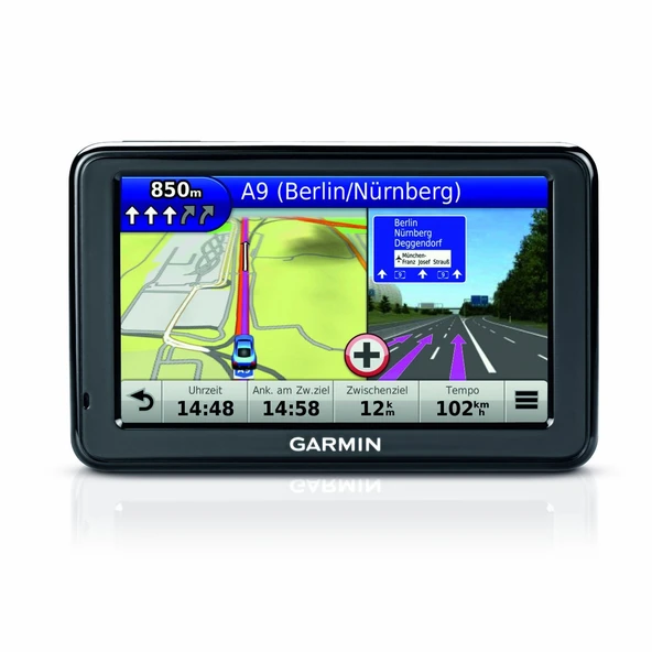 Garmin nüvi 2545 LMT CE navigasyon cihazı (12,7 cm (5,0 inç) ekran, 3D trafik, Orta Avrupa, ömür boyu harita güncellemesi, metinden konuşmaya) ürün görseli 1