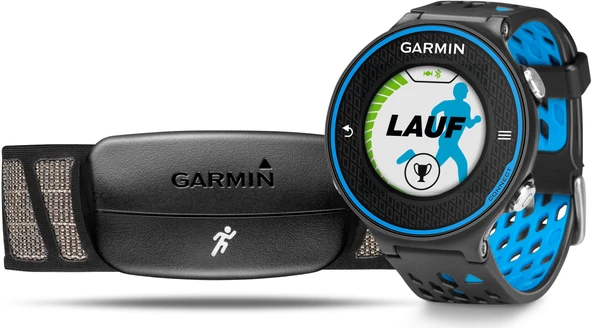 Garmin koşu saati Forerunner 620 HR dahil. Premium HR göğüs kemeri Run, siyah/mavi, 010-01128-40 ürün görseli 1