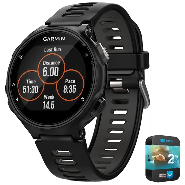 Garmin 010-01614-00 Forerunner 735XT Multisport GPS Koşu Smartwatch, Black/Gray Sche ile 2 YR CPS Geliştirilmiş Koruma Paketi ürün görseli 1