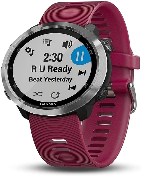 Garmin 010-01863-21 Forerunner 645 Müzik, GPS Pay ile Koşu İzleme İletişimsiz Ödemeler, Bile Temel Kalp Oranı ve Müzik, Cerise, 1.2 inç ürün görseli 1