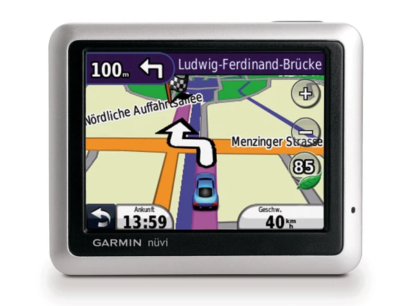 Garmin nüvi 120 navigasyon sistemi (8,9 cm (3,5 inç) ekran, Almanya + Alp bölgesi, metinden konuşmaya, ecoRoute, yaya ve fotoğraf navigasyonu) ürün görseli 1