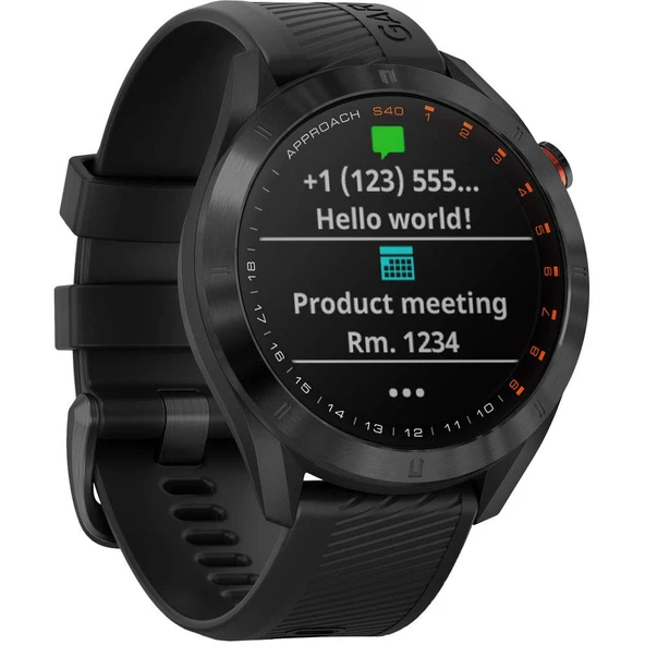 Garmin Yaklaşım S40, Şık GPS Golf Smartwatch, Touchscreen, Blackwatch, Light with Touchscreen, Blackwatch ürün görseli 1