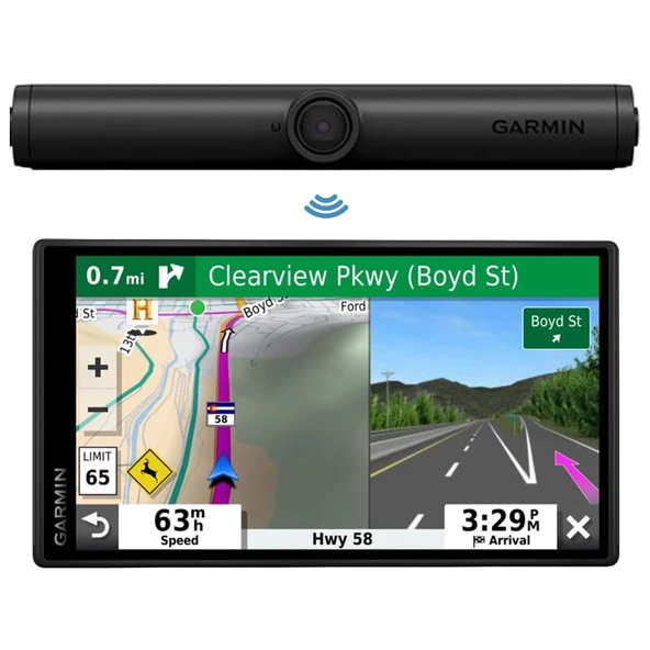Garmin 010-01866-00 BC DriveSmart 55 & Trafik GPS Navigator ile 40 Kablosuz Backup Camera Sche, 5.5" Ekranla ürün görseli 1