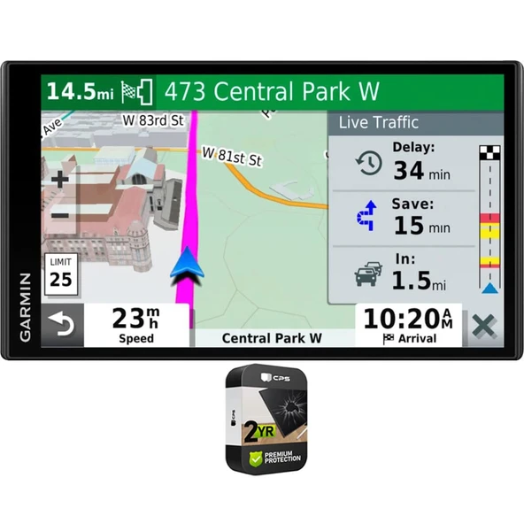 Garmin 010-N2038-02 Drivesmart 65T 6.95 inç GPS Navigator ile Trafik ve Akıllı Özellikler | Resmi ABD Ortak Modeli | Sche with 2 YR CPS Advancedd Protection Pack ürün görseli 1