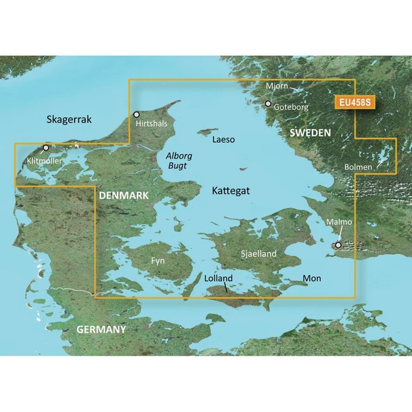 Garmin Bluechart G2 - HXEU458S - Goteborg To Fyn - MicroSD /SD ürün görseli 1