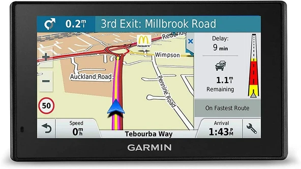 Garmin DriveSmart 50LMT-D uydu navigasyon sistemi, harita güncellemeleri ve dijital trafik gösterimi, Avrupa ürün görseli 1