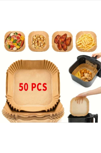 Air Fryer Pişirme Kağıdı 50 adet ürün görseli 1