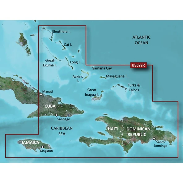 Garmin BlueChart g2 Vision South Baha Saltwater Map Micro ürün görseli 1