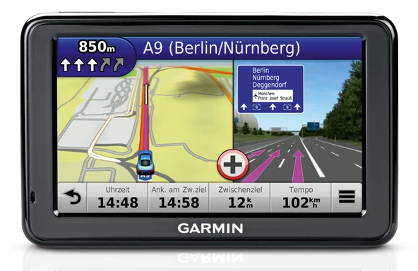 Garmin nüvi 2475LT navigasyon sistemi (10,9 cm (4,3 inç) LCD ekran, dokunmatik ekran, 3D, Bluetooth) Kuzey Amerika ve AB siyah ürün görseli 1