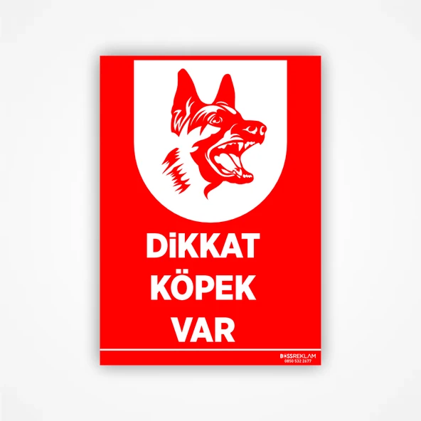 Dikkat Köpek Var Levhası ürün görseli 1