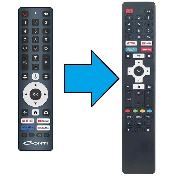 Contı ile uyumlu Smart Google Led Tv Kumanda-Ses Özellikli ürün görseli 1