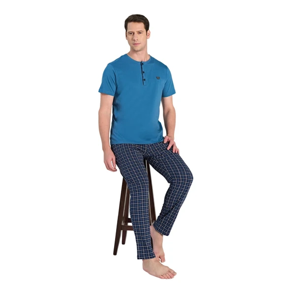 Over Sleep 2344 Erkek Süprem Yazlık Takım (M-L-XL-2XL) ürün görseli 1