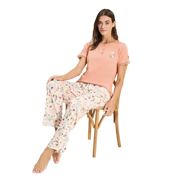 Over Sleep 3342 Kadın Modal Yazlık Takım (M-L-XL-2XL) ürün görseli 1
