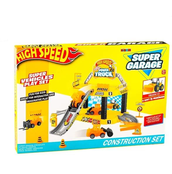 High Speed 2 Araçlı Süper Garaj Seti ürün görseli 1