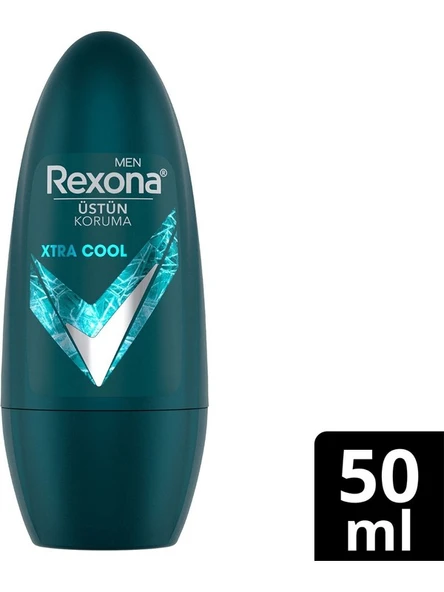 Rexona Üstün Koruma Erkek Roll On Deodorant Xtra Cool 72 Saat Kesintisiz Koruma 50 ml ürün görseli 1