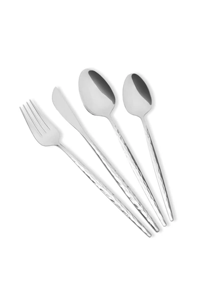 The Mia Shiny Çatal Kaşık Bıçak Takımı Gümüş 24 Parça CKB0262 ürün görseli 1