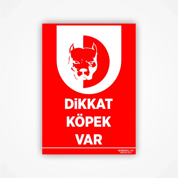 Dikkat Köpek Var Levhası - Resim 3