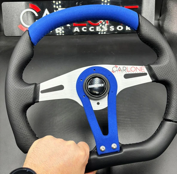 Momo Tip Spor Direksiyon Mavi Nubuk Süet Deri Detaylı 32cm Özel Seri ürün görseli 1
