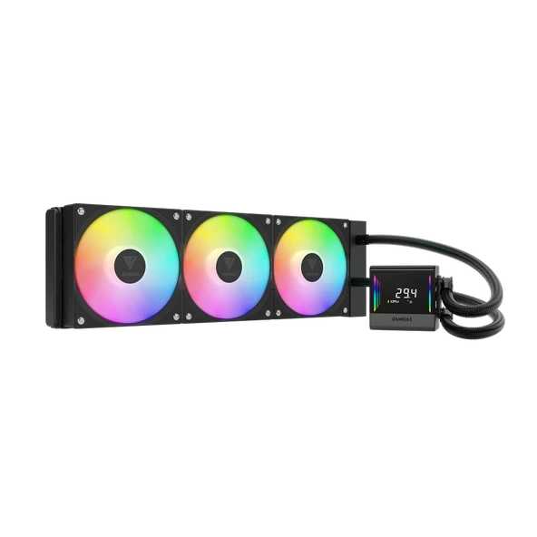 GAMDIAS CHIONE E4-360, 360mm, ARGB, 3 Fanlı, Dijital Ekran, CPU Sıvı Soğutma ürün görseli 1