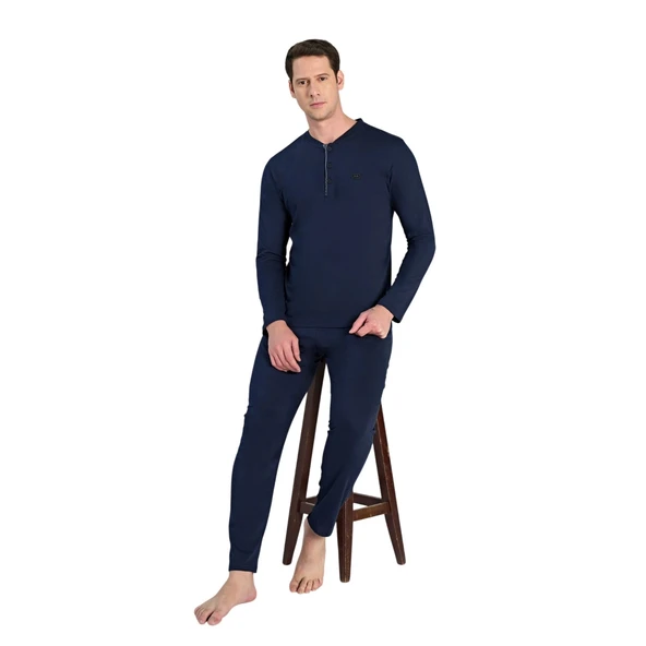 Over Sleep 2310 Erkek Süprem Yazlık Pijama Takım (M-L-XL-2XL) ürün görseli 1