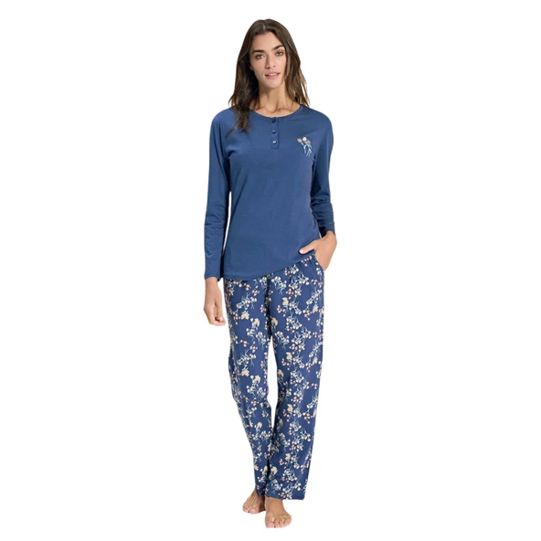Over Sleep 3313 Kadın Modal Yazlık Takım (M-L-XL-2XL) ürün görseli 1