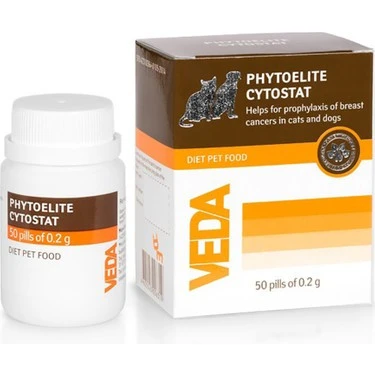 Vedavet Phytoelite Cytostat Diyetetik Tamamlayıcı Kedi Köpek Yemi 50 Tablet ürün görseli 1