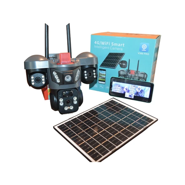 X5TECH 66G 4g Sim Kartlı Solar Panelli Güvenlik Kamerası ürün görseli 1