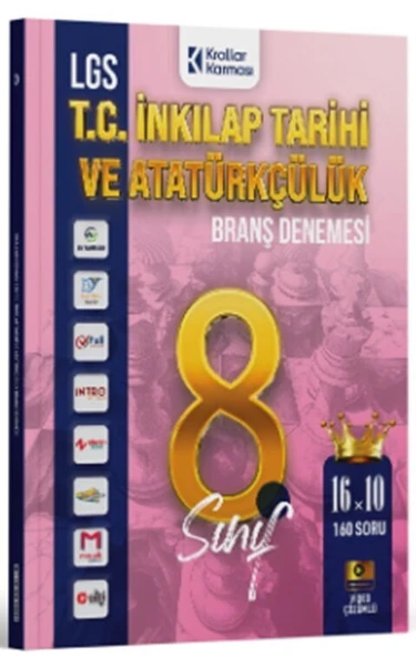 8. Sınıf LGS T.C. İnkılap Tarihi ve Atatürkçülük 16 x 10 Branş Denemeleri Krallar Karması ürün görseli 1