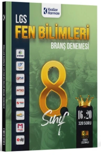 8. Sınıf LGS Fen Bilimleri 16 x 20 Branş Denemeleri Krallar Karması ürün görseli 1