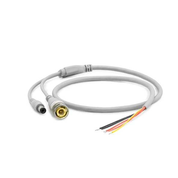 Power Jak Kablo Dc + Bnc 60Cm Beyaz HDX5530 ürün görseli 1