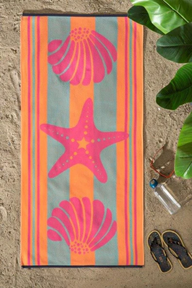 Özdilek Nice Plaj Havlusu (70x150)-Pink Shell ürün görseli 1