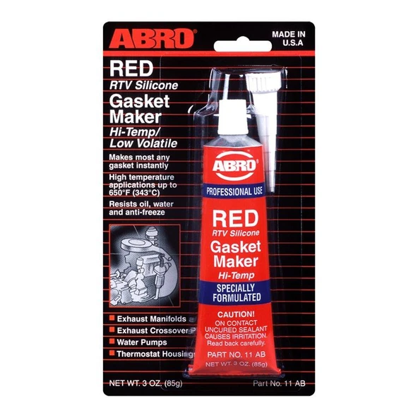 Abro Sıvı Conta Kırmızı Rtv Oem 85gr ürün görseli 1