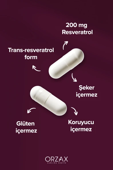 Resveratrol 200 mg 30 Kapsül - Resim 3
